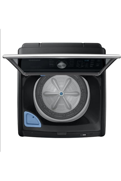 Samsung 4.7 Cu Ft Top Load Washing Machine Bundle with Built-In WaterJet Faucet, Self Clean, Low Vibration Quiet Wash, Smart Wi-Fi, Includes Hoses & 1-Year CPS Protection