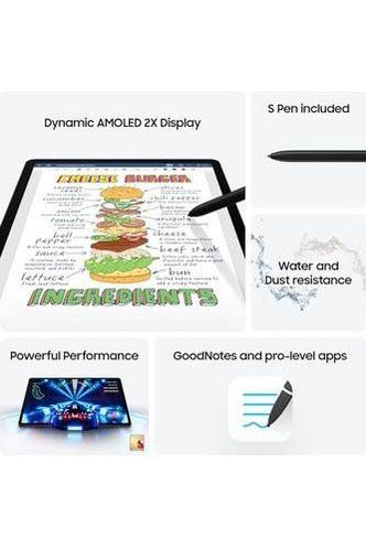 Samsung Galaxy Tab S9 11” 128GB WiFi 7 Android AI Tablet, Snapdragon 8 Gen 2, S Pen Included, Beige