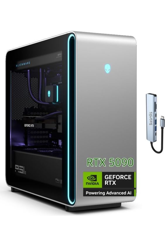 Alienware Area 51 Gaming Desktop, Inte.l Core Ultra 9 285K- GeForce RTX 5090 32GB, 64GB DDR5 6400 MT/s, 4TB SSD