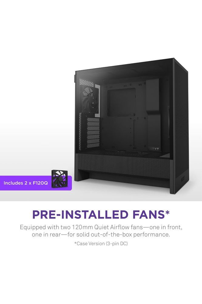 NZXT H5 Flow 2024 - Compact ATX Mid-Tower PC Gaming Case