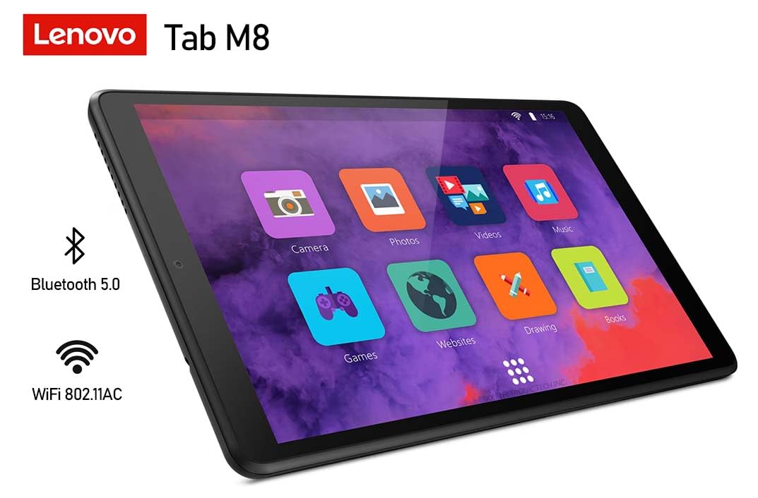 Lenovo Tab M8 2nd Gen, 8" (1280 x 800) IPS Touchscreen, MediaTek Helio A22 Quad-Core 2GHz, 2GB RAM, 16GB Storage