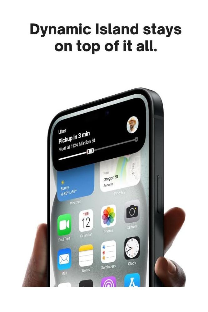 Apple iPhone 15, 128GB, Black - Unlocked
