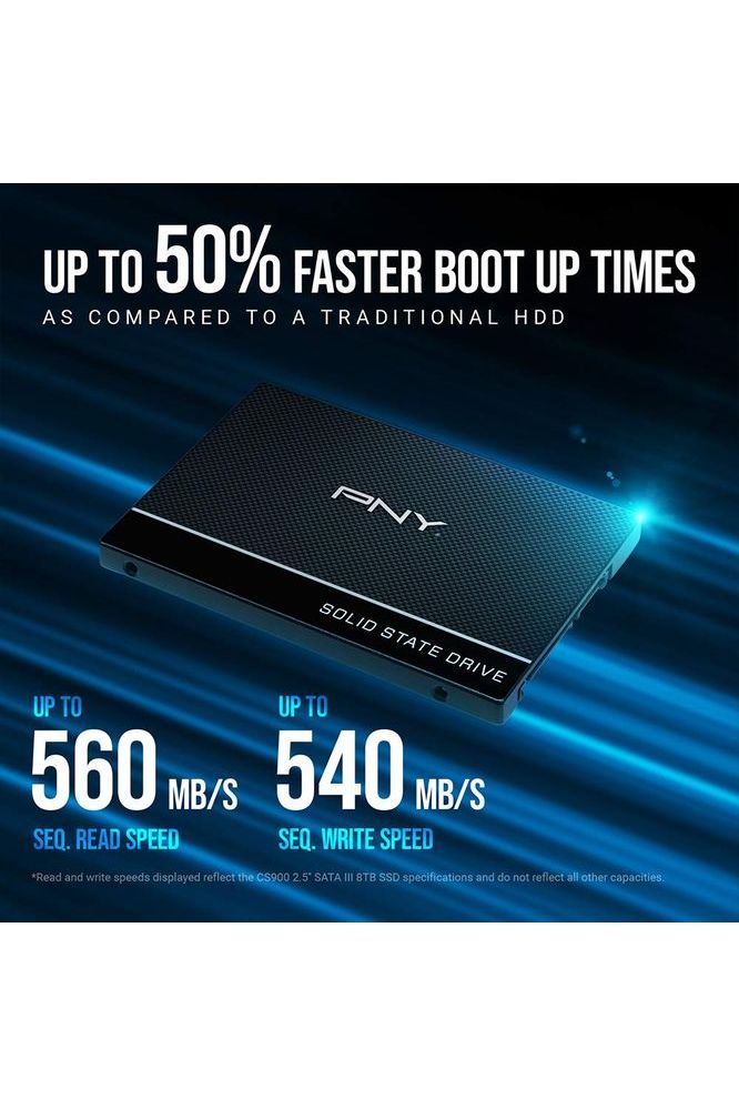 PNY CS900 250GB 3D NAND 2.5" SATA III Internal Solid State Drive (SSD)