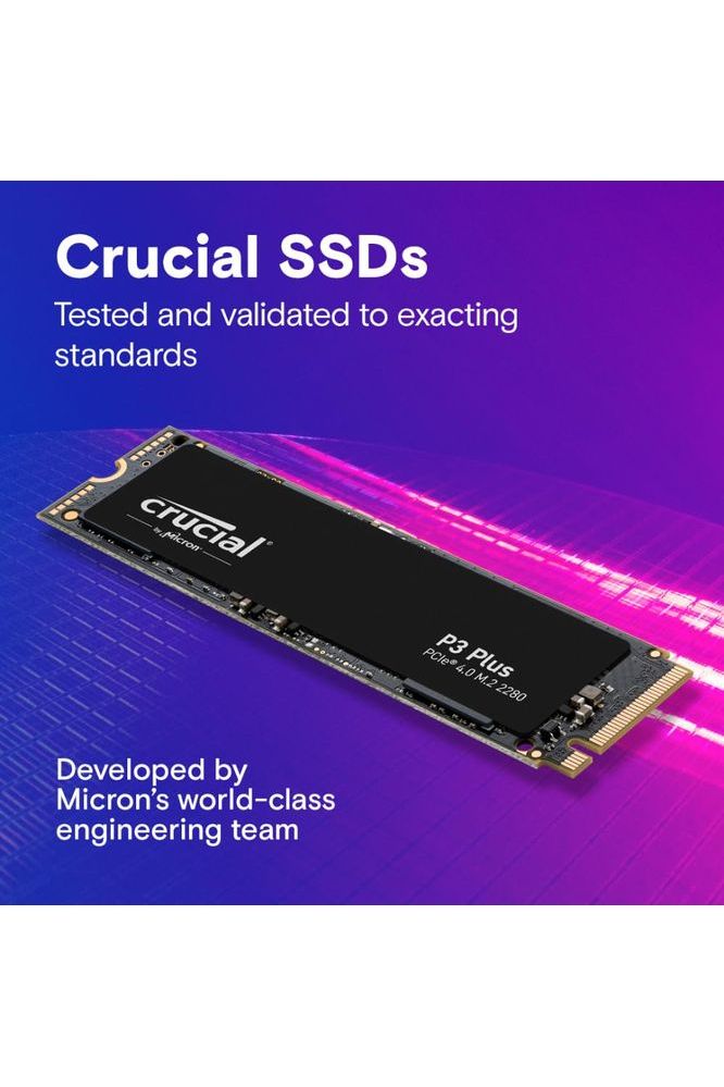 Crucial P3 Plus 1TB PCIe Gen4 3D NAND NVMe M.2 SSD