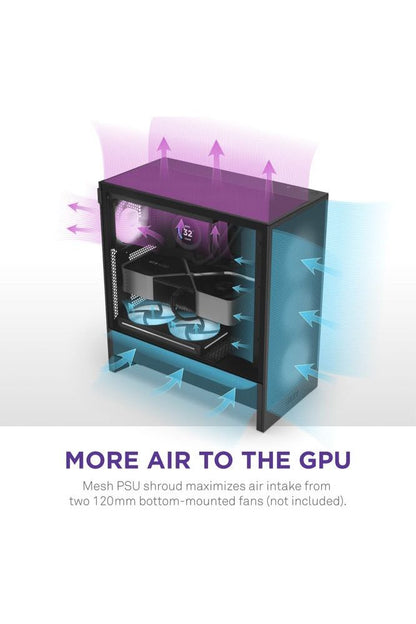 NZXT H5 Flow 2024 - Compact ATX Mid-Tower PC Gaming Case