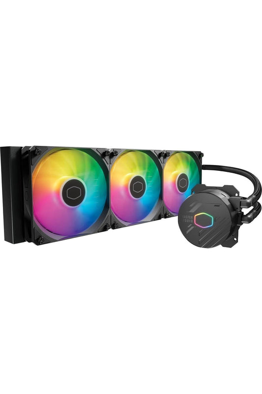 Cooler Master MasterLiquid 360L Core 360mm Close-Loop AIO Liquid Cooler, ARGB Sync, Gen S Coldplate Pump, 120mm PWM, CryoFuze 14W/mK, AMD Ryzen AM5/AM4, Intel LGA1700/1200 (MLW-D36M-A18PZ-R1) , Black