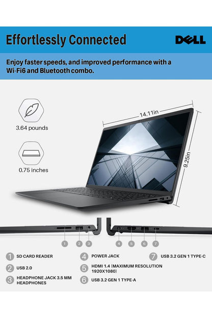 Dell Inspiron 15 Business Laptop, 15.6" FHD Touchscreen, Intel 10-Core i7-1355U, 32 GB RAM, 1 TB SSD