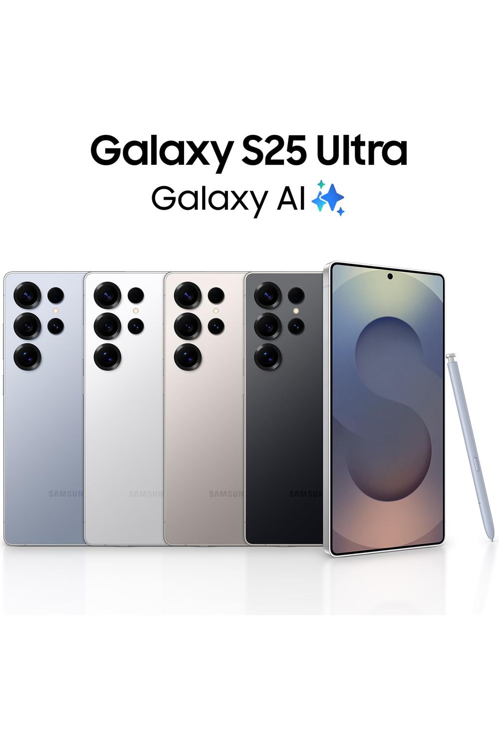 Samsung Galaxy S25 Ultra, 512GB Unlocked Built-in S Pen, 2025, US 1 Yr Warranty, Titanium Black