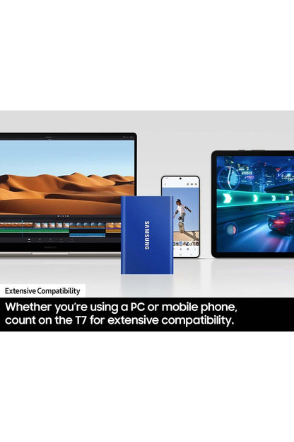 Samsung T7 Portable SSD, 2TB External Solid State Drive