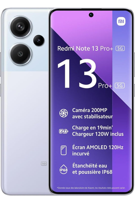 Xiaomi Redmi Note 13 Pro+ 5G (256GB + 8GB) Unlocked (Aurora Purple)