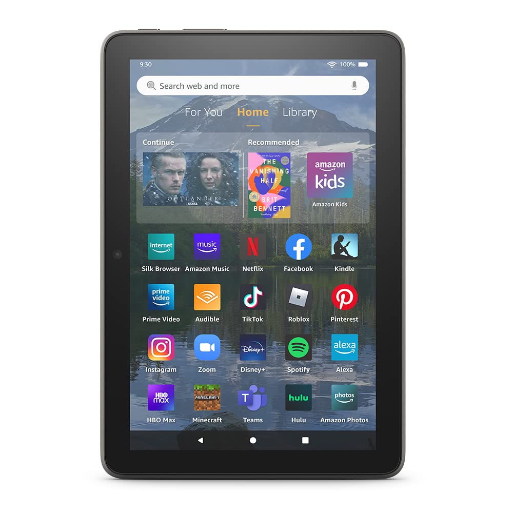 Amazon Fire HD 8 Plus tablet, 8” HD Display, 32 GB, 30% faster processor, 3GB RAM, Gray