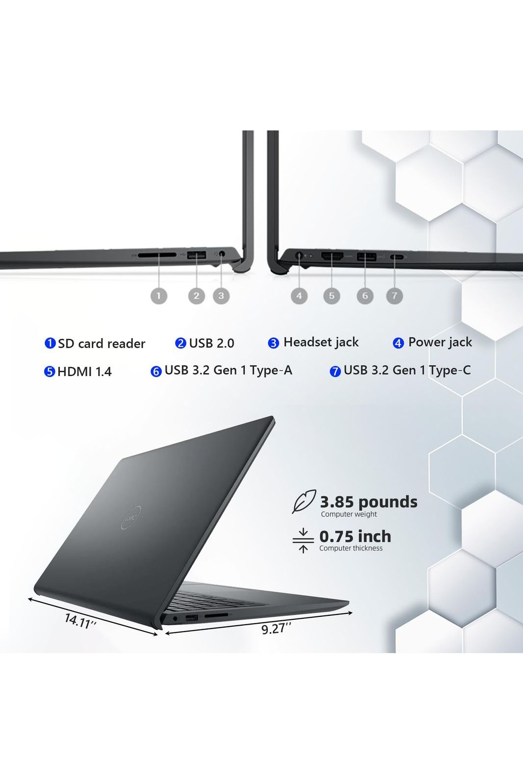 Dell Inspiron 15 15.6" Touchscreen Laptop Computer 13th Gen Intel 10-Core i5-1334U (Beat i7-1250U), 32GB DDR4 RAM, 1TB PCIe SSD