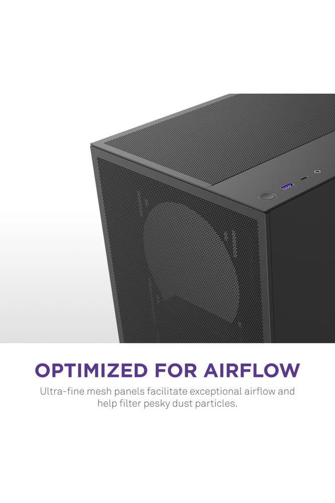 NZXT H5 Flow 2024 - Compact ATX Mid-Tower PC Gaming Case