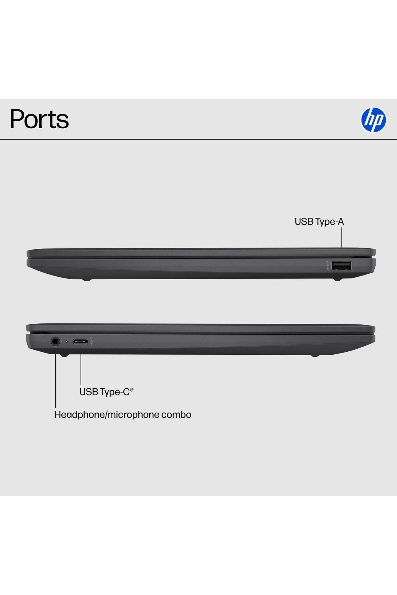 HP Chromebook 14 inch Laptop, HD Display, Intel Processor N100, 8 GB RAM, 128 GB UFS, Chrome OS
