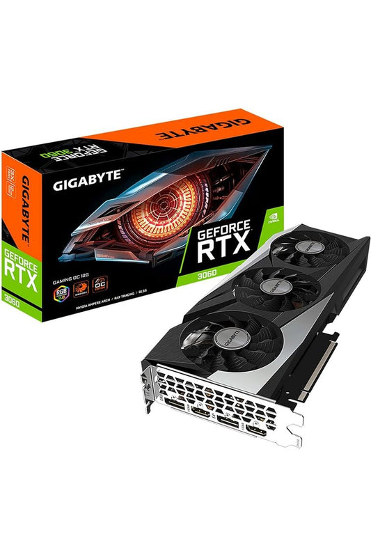 GIGABYTE GeForce RTX 3060 Gaming OC 12G (REV2.0) Graphics Card, 3X WINDFORCE Fans, 12GB 192-bit GDDR6