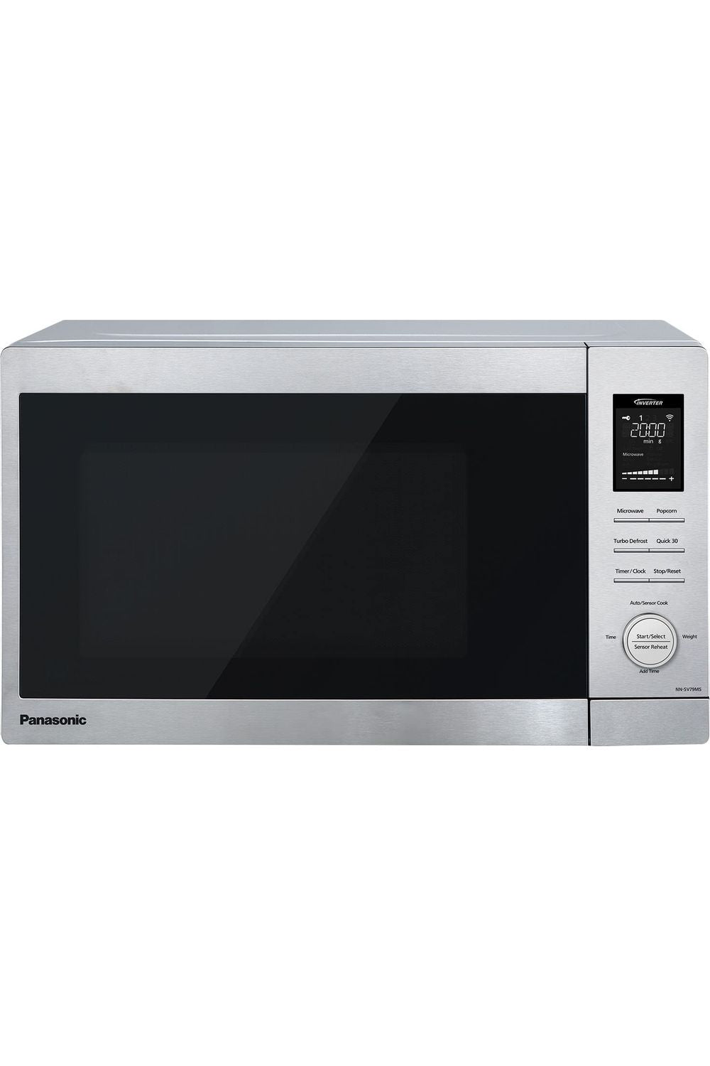 Panasonic NN-SV79MS 1.4 cu.ft Smart Inverter Works with Alexa Countertop Microwave Oven 1200Watt Power with Genius Sensor Cooking, Stainless Steel