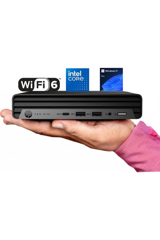 HP Pro 400 G9 Mini PC Desktop Computer, Intel CPU, 16GB DDR5 RAM, 256GB PCIe SSD