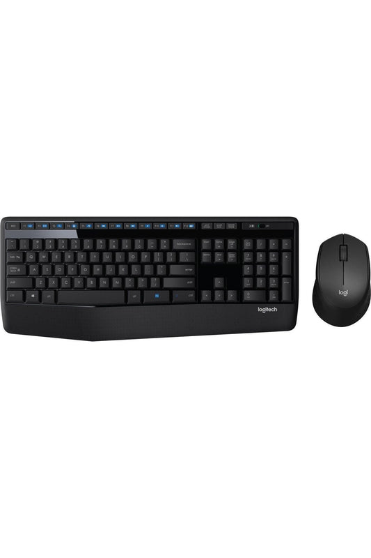 Logitech MK345 Wireless Keyboard and Mouse Combo with Palm Rest, 2.4 GHz USB Receiver