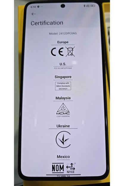 Xiaomi Poco X7 PRO 5G (512GB + 12GB) Ai 6.67" Unlocked (Yellow)