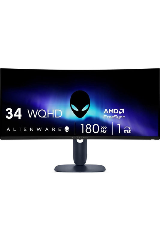 Alienware 34 Curved Gaming Monitor – AW3425DWM - 34-inch WQHD 180Hz 1ms Display, 1500R, AMD FreeSync Premium, VESA AdaptiveSync.