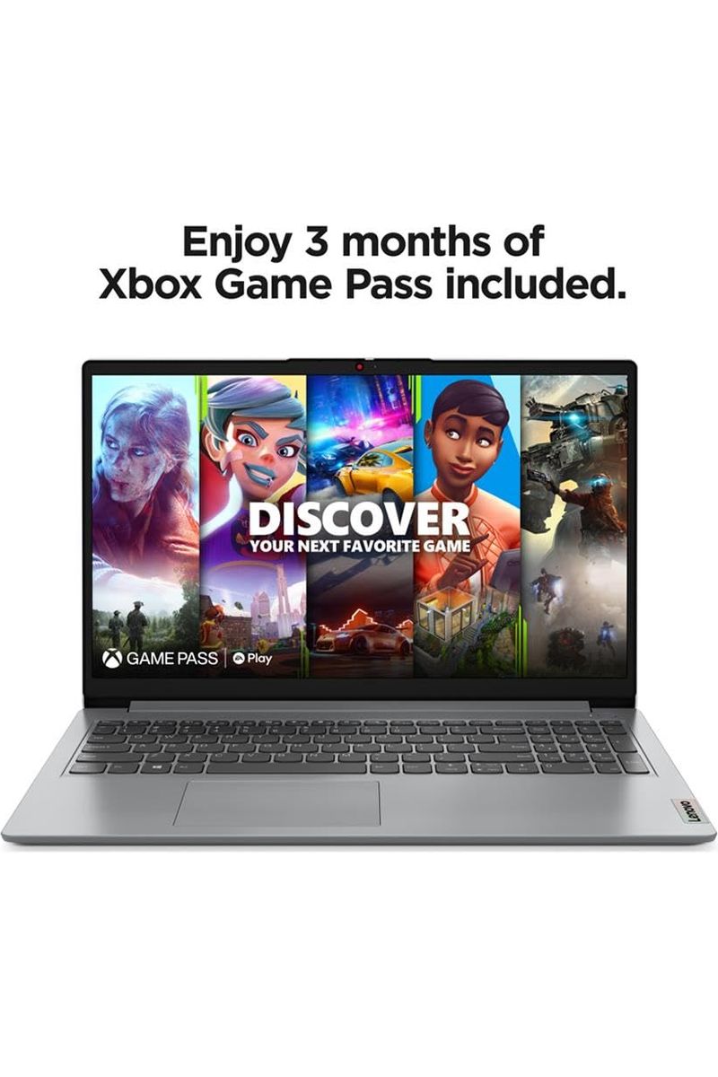 Lenovo IdeaPad 1 Laptop, 15.6” FHD Display, AMD Ryzen 5 5500U, 8GB RAM, 512GB SSD