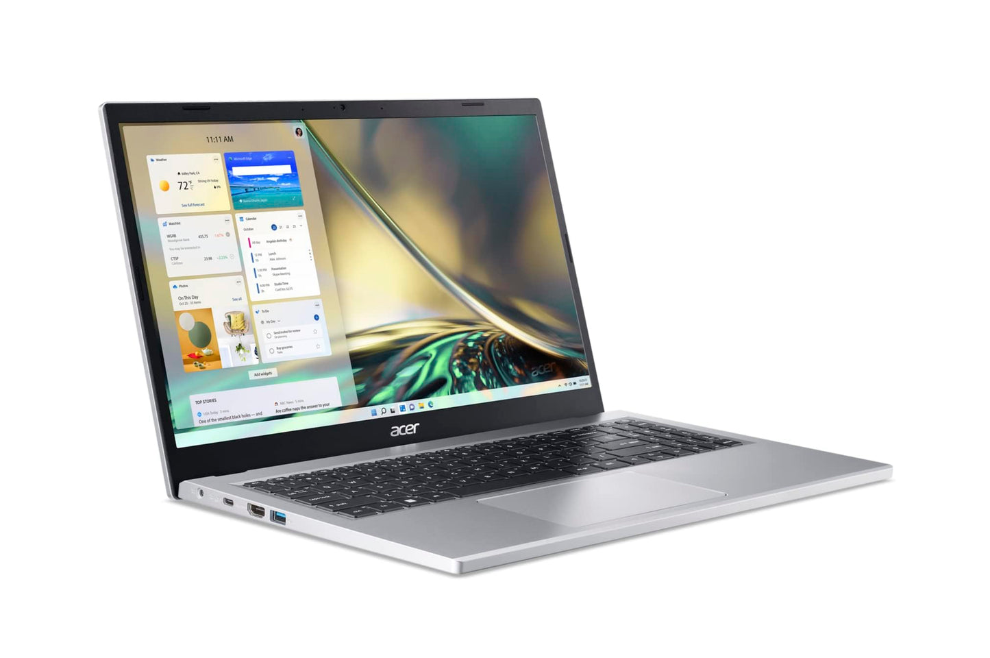 Acer Aspire 3 A315-24P-R7VH Slim Laptop | 15.6" Full HD | AMD Ryzen 3 7320U Quad-Core | AMD Radeon Graphics | 8GB LPDDR5 | 128GB NVMe SSD |