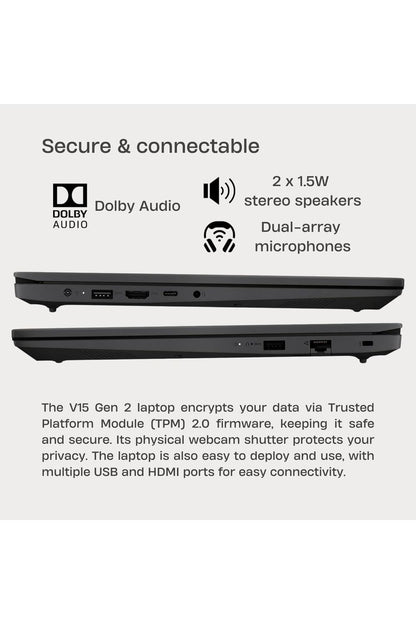 Lenovo 15.6" Laptop Computer for Home Business Student, Intel Dual-Core Processor, 32GB DDR4 RAM, 1TB PCIe SSD