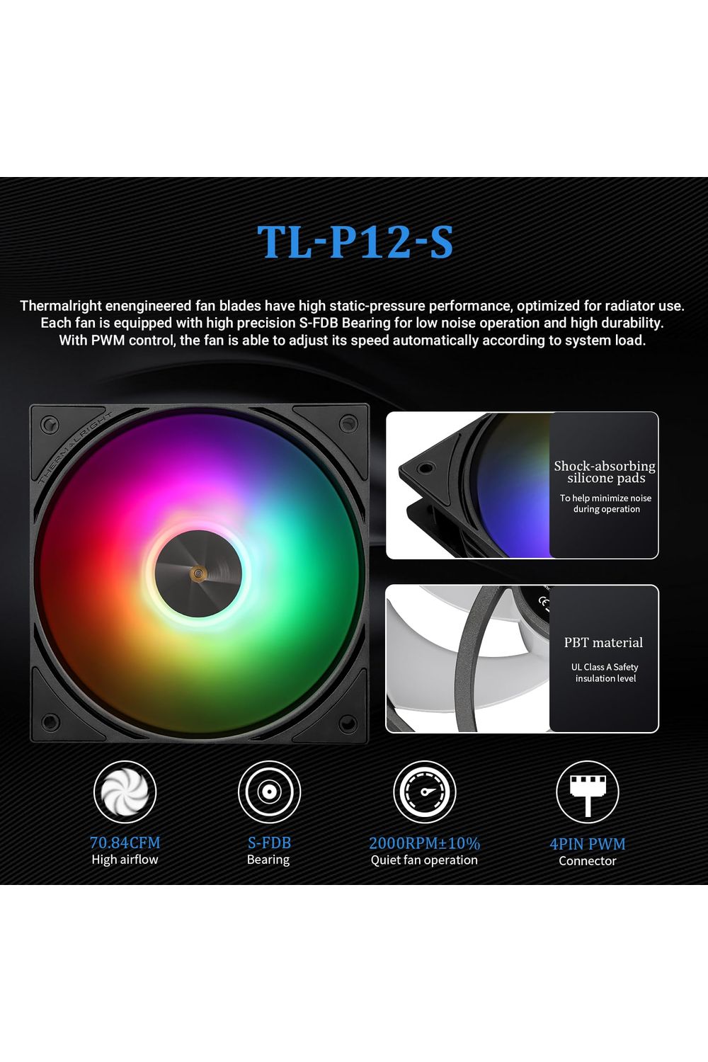 Thermalright FW360 Black ARGB CPU AIO Cooler,PC 360 Specification Water Cooler System,IPS LCD Screen with 320x240 Resolution,for AM5&Intel LGA1700/1851,CPU Cooler Comes with 2.4-inch LCD Display