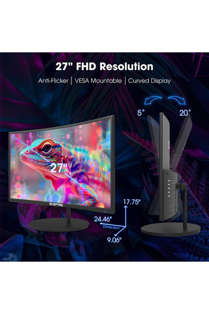 Sceptre Curved 27" FHD 1080p 75Hz LED Monitor