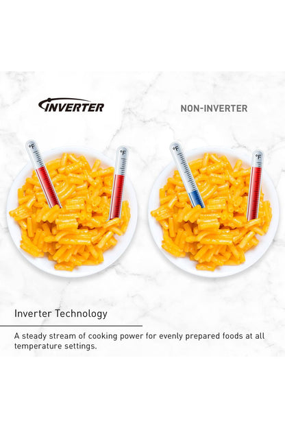 Panasonic NN-SV79MS 1.4 cu.ft Smart Inverter Works with Alexa Countertop Microwave Oven 1200Watt Power with Genius Sensor Cooking, Stainless Steel