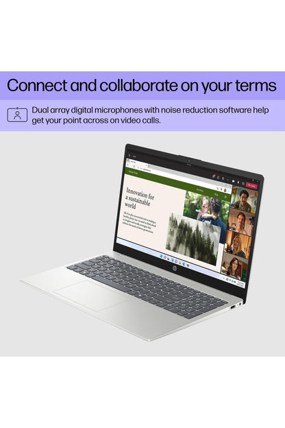 HP 15.6 inch Laptop, HD Touchscreen Display, AMD Ryzen 3 7320U, 8 GB RAM, 128 GB SSD, AMD Radeon Graphics