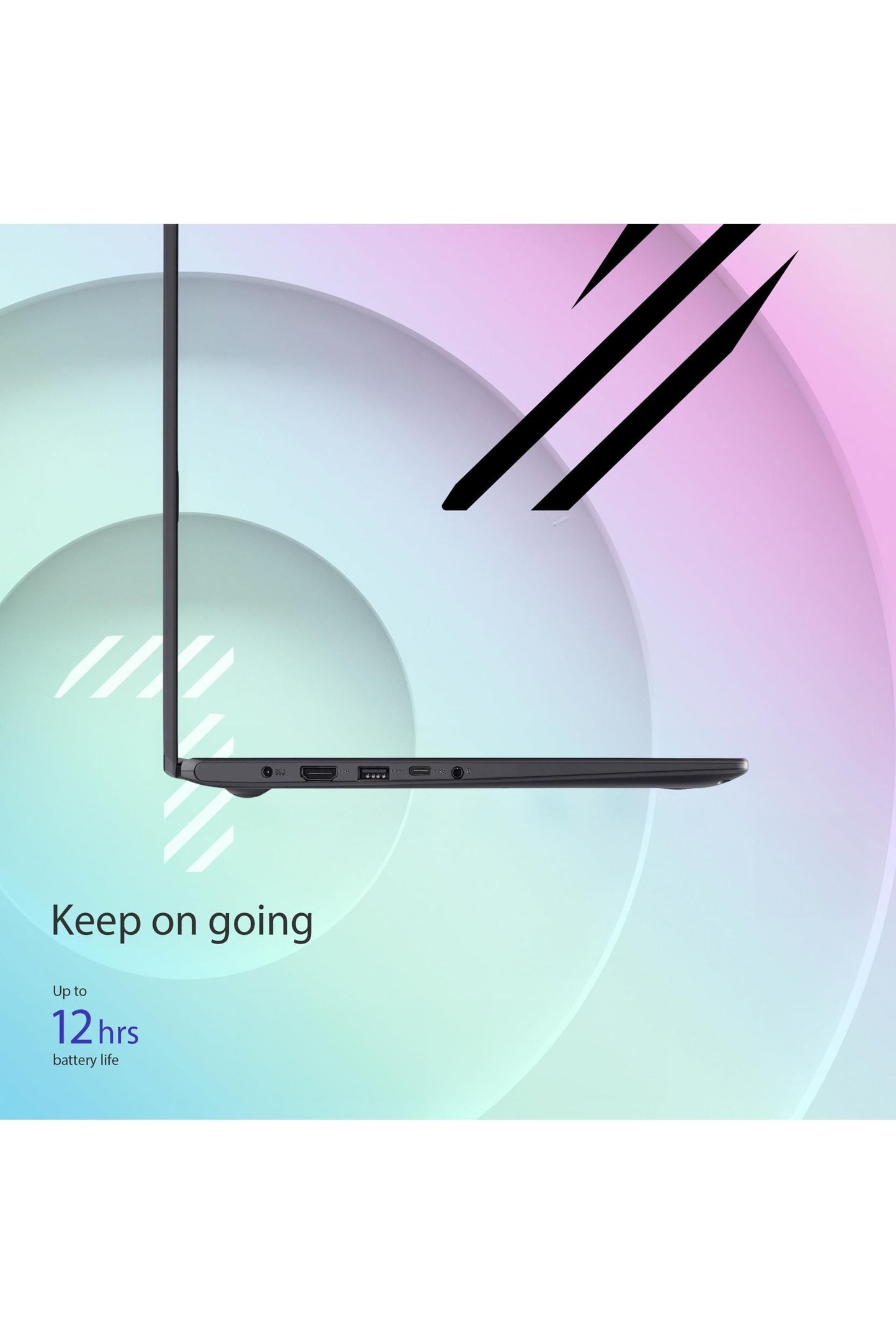 ASUS 15.6” Vivobook Go Slim Laptop, Intel Dual Core N4500, 4GB RAM, 128GB SSD