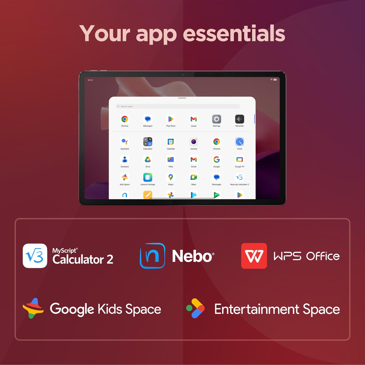 Lenovo Tab P12 - 12.7" 3K Display - 13MP Camera - 8GB Memory - 128GB Storage - Quad JBL Speakers