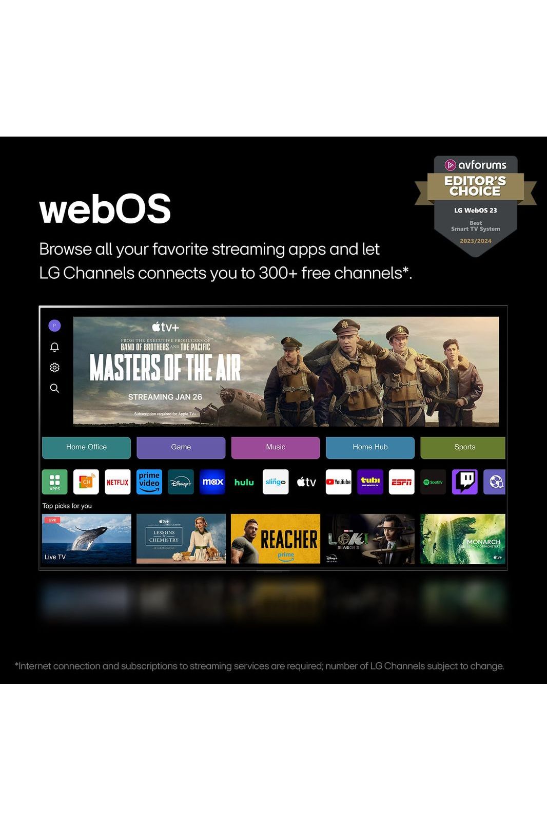 LG 55-Inch Class OLED evo C4 Series Smart TV 4K