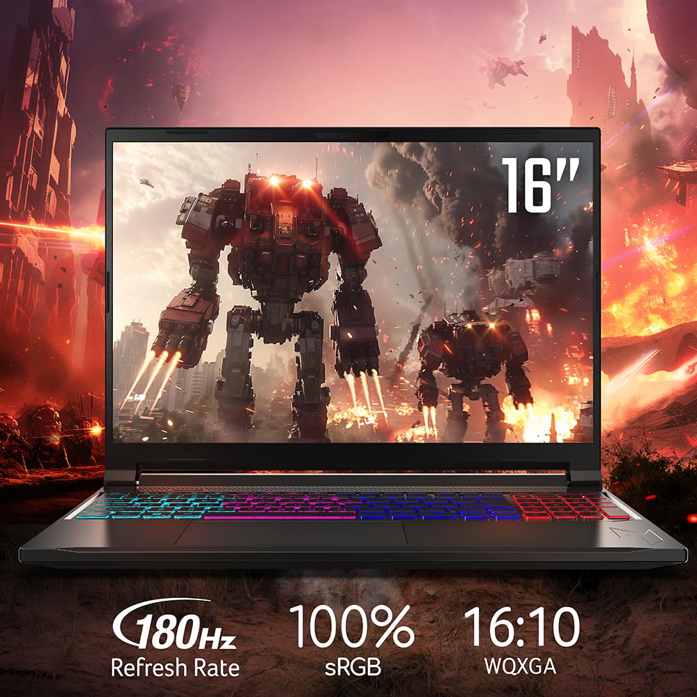 Acer Nitro V 16S AI Gaming Laptop | AMD Ryzen 7 260 Processor | NVIDIA GeForce RTX 5060 Laptop GPU (572 AI Tops) | 16" WUXGA IPS 180Hz Display | 32GB DDR5 | 1TB Gen 4 SSD |