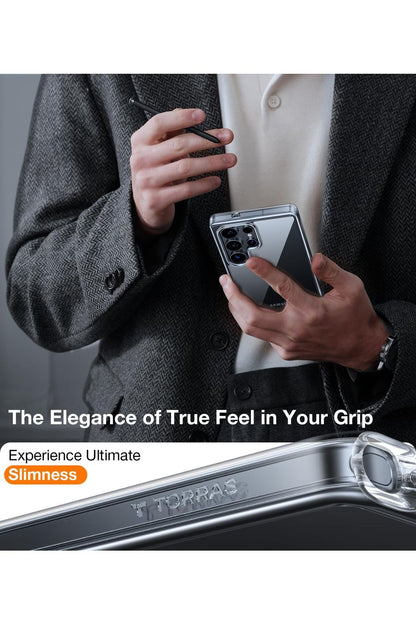 Samsung Galaxy S25 Ultra Case, [Non-Yellowing] [12FT Military-Grade Protection] Transparent Slim, Diamond Clear, Hard, 6.9''