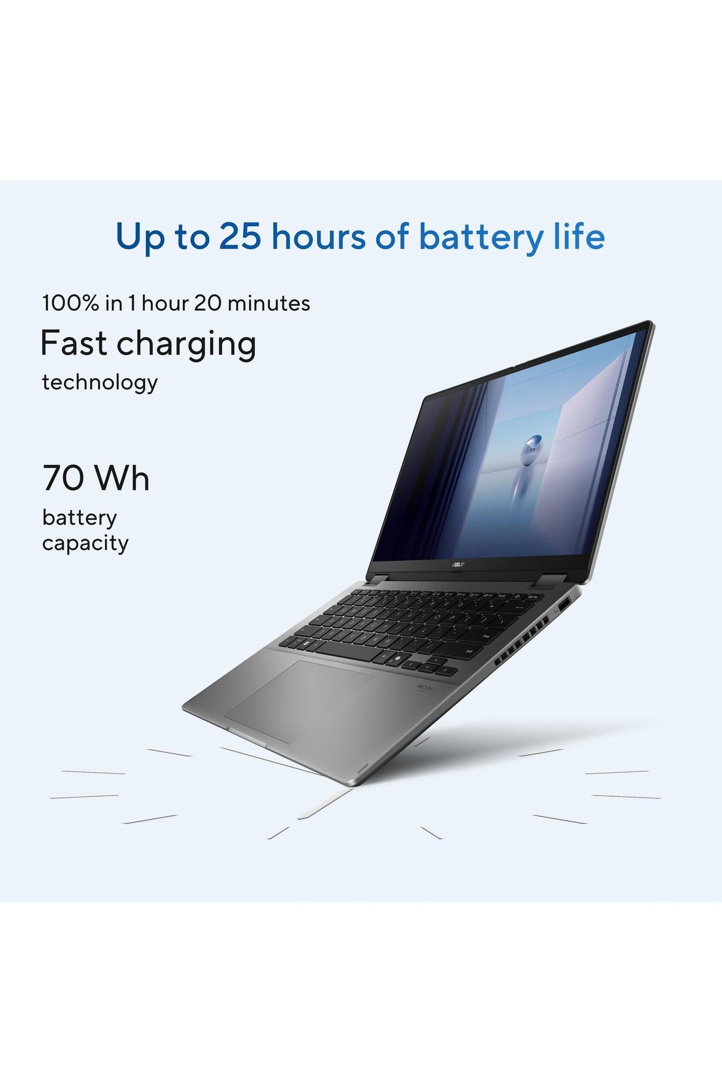 ASUS Vivobook 14 Flip Laptop, 16GB RAM, 512GB SSD, Matte Gray