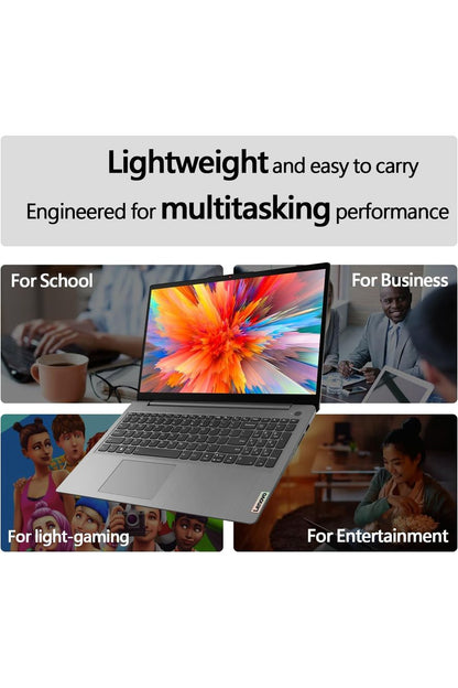 Lenovo IdeaPad 1 Student Laptop, 15.6" FHD Display, Intel Dual Core Processor, 12GB RAM, 512GB SSD + 128GB eMMC