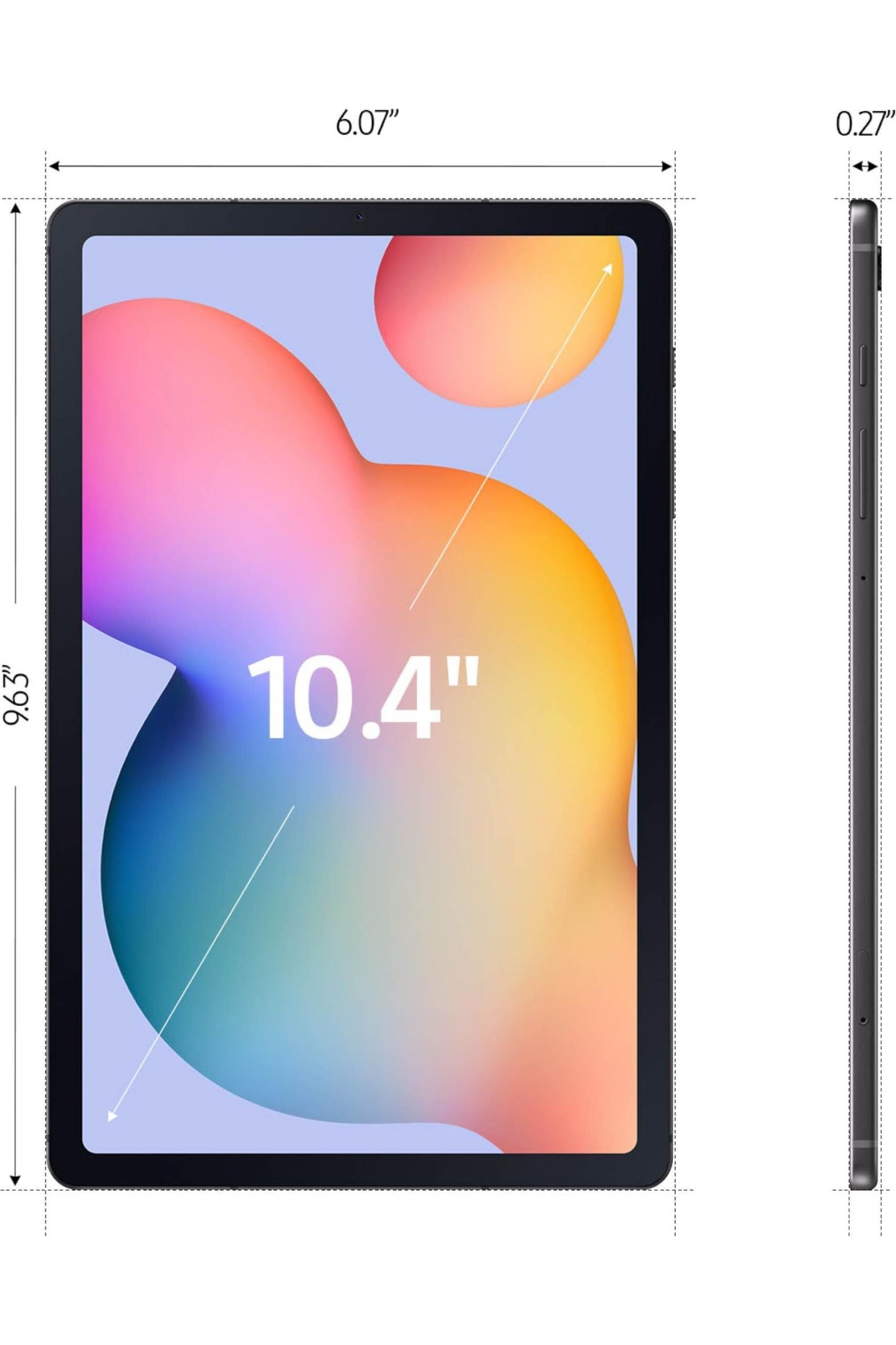 Samsung Galaxy Tab S6 Lite (2024) 10.4" 64GB WiFi Android Tablet, S Pen for Note-Taking, Oxford Gray