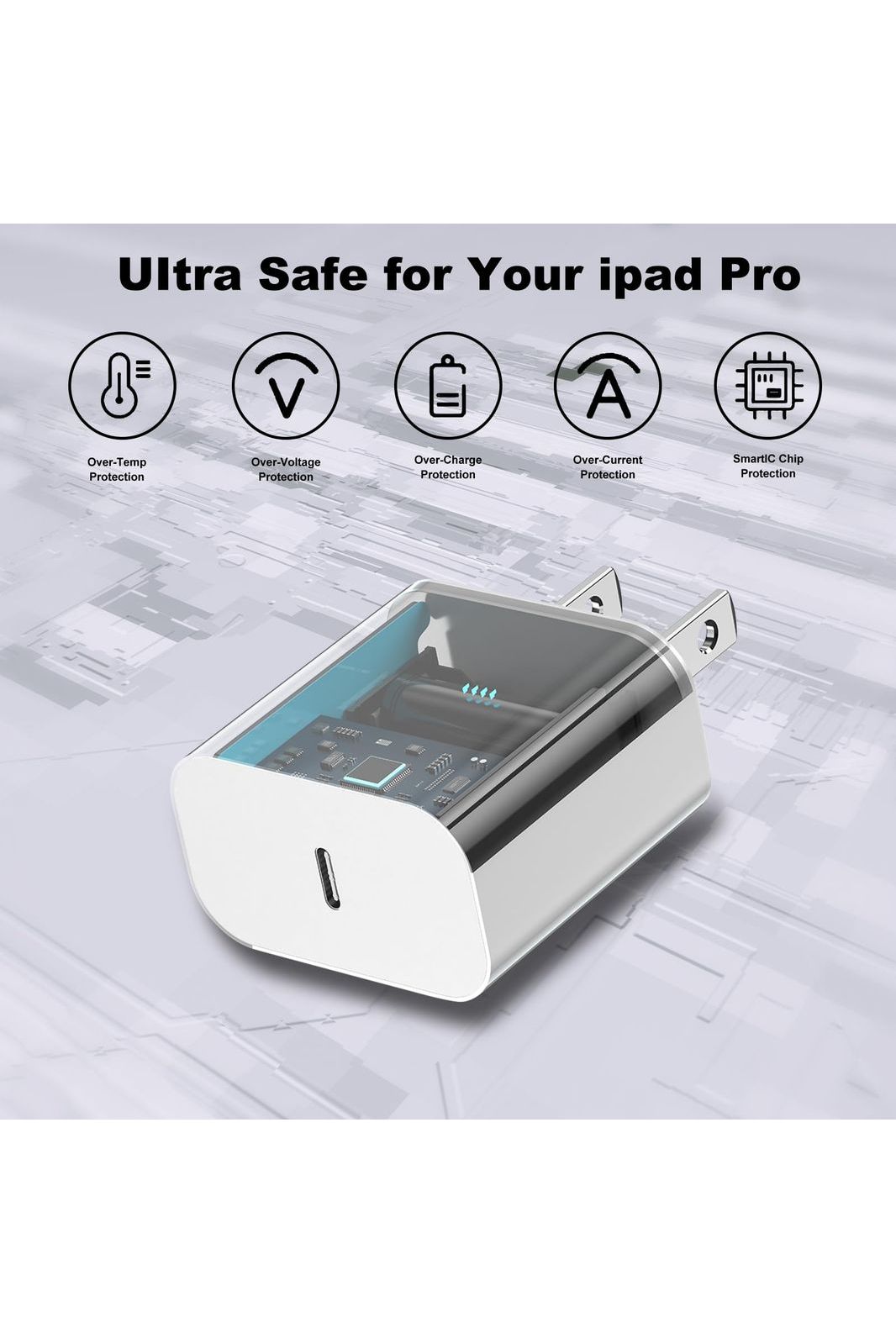 iPhone 16 15 Charger Fast Charging,20W Apple iPad USB C Fast Charger,2Pack 6ft USB C Wall Charger Block