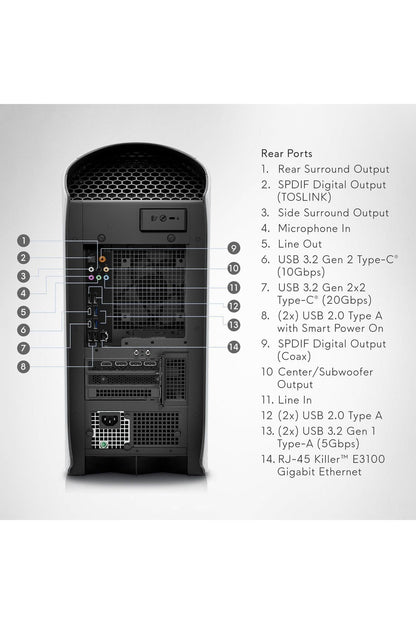 Alienware Aurora R15 Gaming Desktop - Intel Core i9-13900F, 32GB DDR5 RAM, 1TB SSD, NVIDIA RTX 4070 Ti GDDR6X