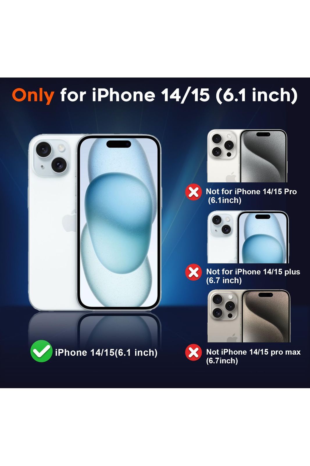 iPhone 15 Case & iPhone 14 Case, [Compatible with MagSafe] [Military Grade Drop Protection] Translucent Matte Shockproof Anti-Scratch, Black