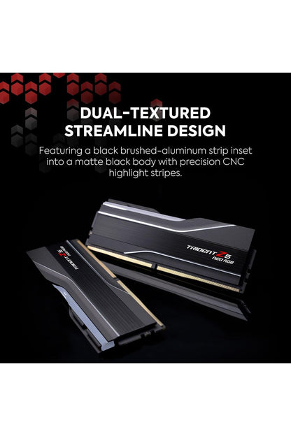 G.SKILL Trident Z5 Neo RGB Series (AMD Expo) DDR5 RAM 32GB (2x16GB) 6000MT/s CL30-38-38-96 1.35V Desktop Computer Memory