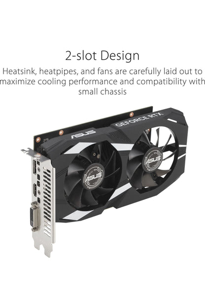 ASUS Dual NVIDIA GeForce RTX 3050 6GB OC Edition Gaming Graphics Card