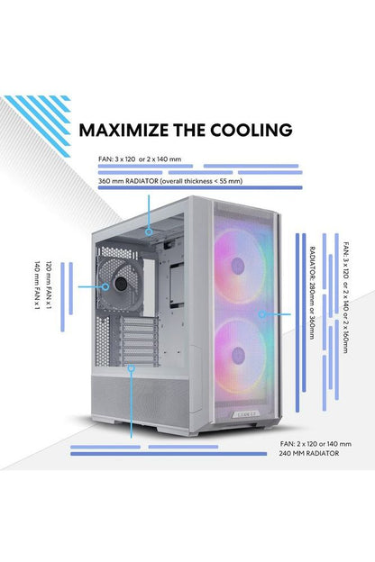 LIAN LI LANCOOL 216 E-ATX PC Case, Airflow Focus RGB Gaming Computer Case