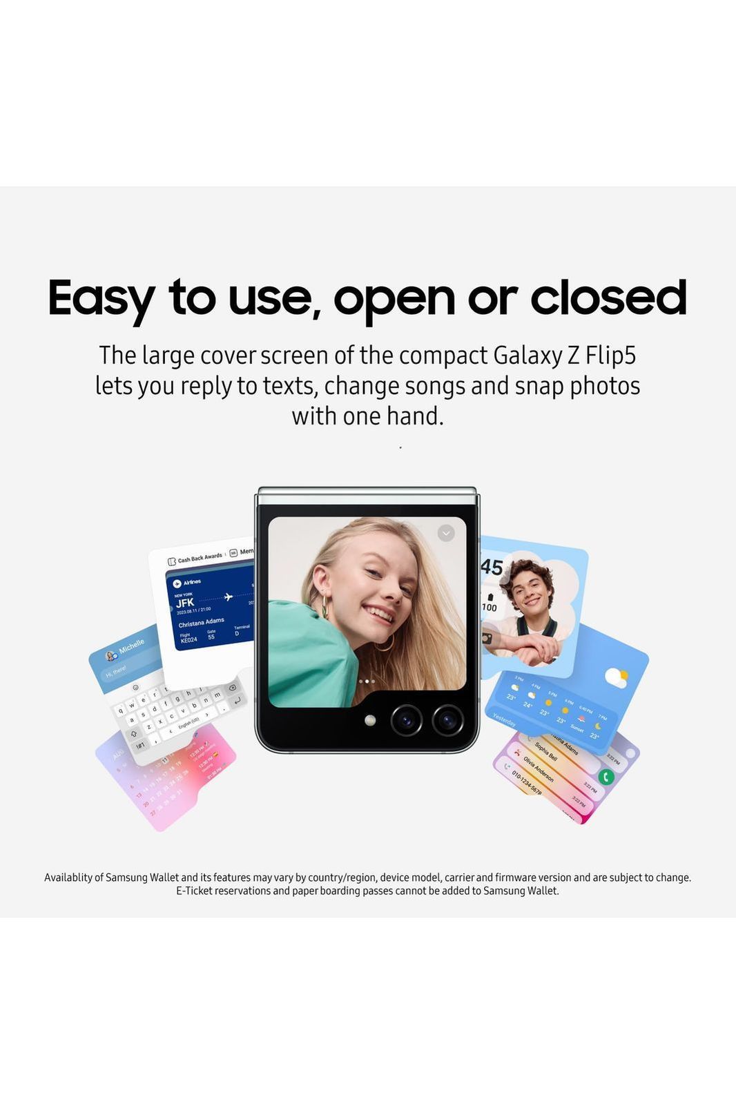 Samsung Galaxy Z Flip5 AI Cell Phone, 512GB Unlocked Android Smartphone