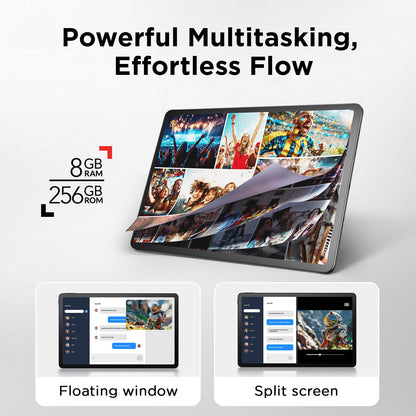 TCL Tablet, 14.3" 256GB Drawing Pad & Digital Notebook, Paper-Like Display, 8+8GB RAM, Gray