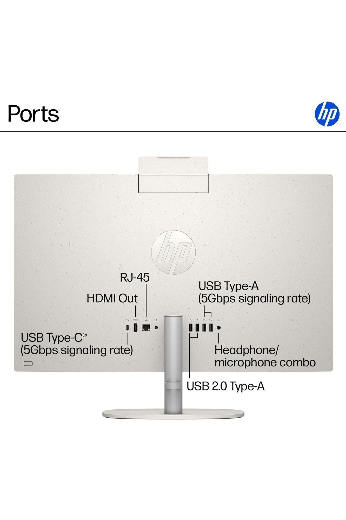 HP 23.8 inch All-in-One Desktop Intel Core i5-1334U, 16 GB RAM, 512 GB SSD