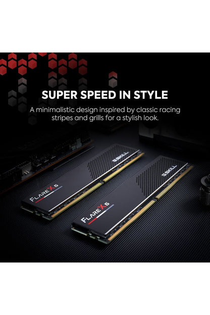 G.SKILL Flare X5 Series (AMD Expo & Intel XMP 3.0) DDR5 RAM 32GB (2x16GB) 6000MT/s CL36-36-36-96 1.35V Desktop Computer Memory