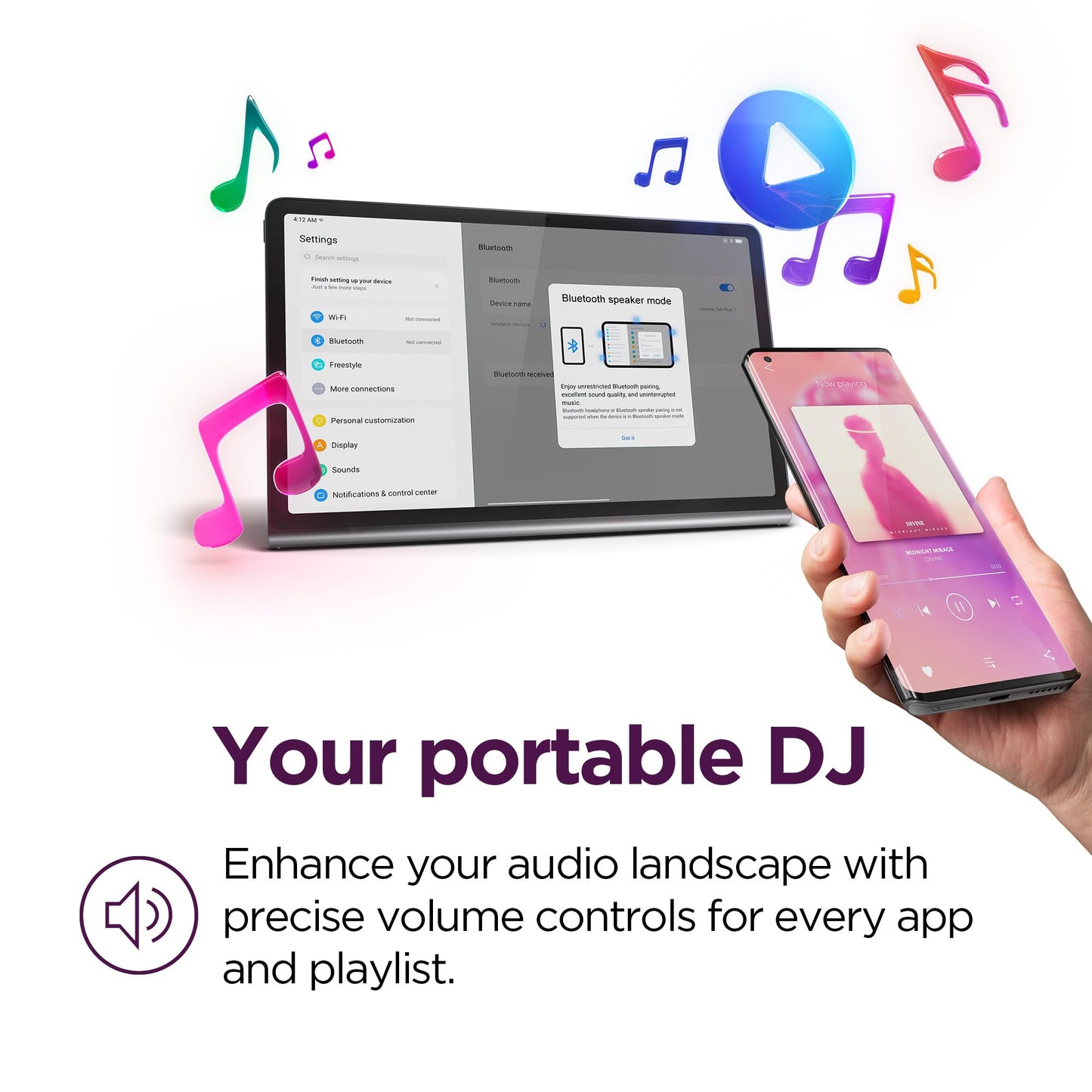 Lenovo Tab Plus - JBL® Speakers - 11.5" 2K Display - 8GB Memory - 128GB Storage - MediaTek™ Helio G99 - Folio Case Included - Luna Grey